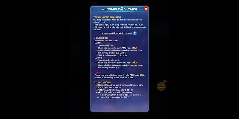 Nguyên tắc lắc xí ngầu MD5 cơ bản